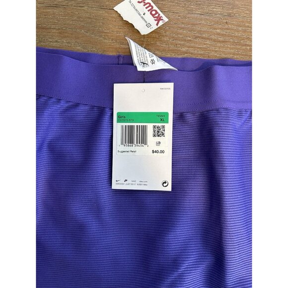 Nike Girls Purple Swoosh Golf Tennis Skort Skirt - Picture 2 of 6